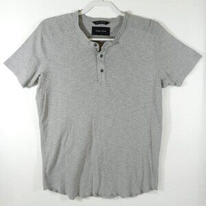 Wings + Horns Button Shirt Men's Gray